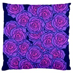 Roses Large Flano Cushion Case (two Sides) by BubbSnugg