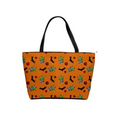 Halloween Witch Pattern Orange Classic Shoulder Handbag by snowwhitegirl