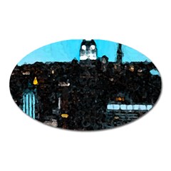 City Town Oval Magnet