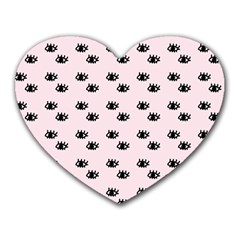 Pink Eyes Heart Mousepads