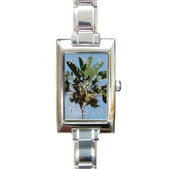 Palm Tree Rectangle Italian Charm Watch by snowwhitegirl