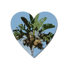 Palm Tree Heart Magnet