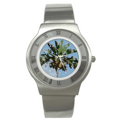 Palm Tree Stainless Steel Watch by snowwhitegirl