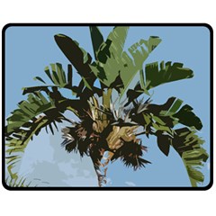 Palm Tree Double Sided Fleece Blanket (medium)  by snowwhitegirl