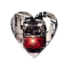 Winter Trolley Heart Magnet by snowwhitegirl