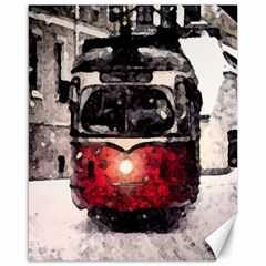 Winter Trolley Canvas 16  X 20 