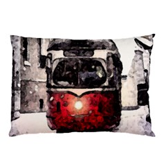 Winter Trolley Pillow Case by snowwhitegirl