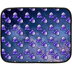 Kawaii Space Rocket Pattern Double Sided Fleece Blanket (mini)  by snowwhitegirl