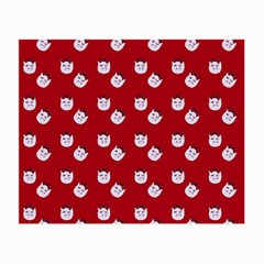 Lazy Bat One Red Pattern Small Glasses Cloth (2 Sides)