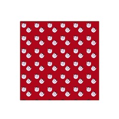 Lazy Bat One Red Pattern Satin Bandana Scarf