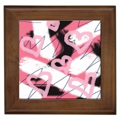 Heart Abstract Framed Tiles