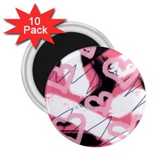 Heart Abstract 2.25  Magnets (10 pack) 