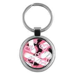 Heart Abstract Key Chain (Round)