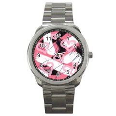 Heart Abstract Sport Metal Watch