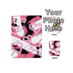 Heart Abstract Playing Cards Double Sided (mini)