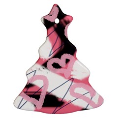 Heart Abstract Christmas Tree Ornament (Two Sides)