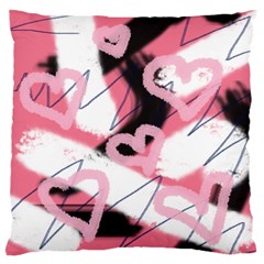 Heart Abstract Standard Flano Cushion Case (Two Sides)