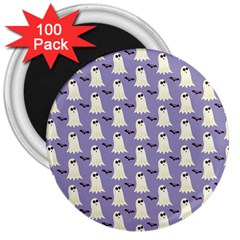 Halloween Ghost Bat 3  Magnets (100 pack)