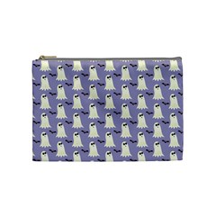 Halloween Ghost Bat Cosmetic Bag (Medium)