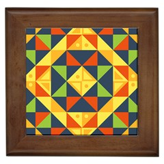 Background Geometric Color Plaid Framed Tiles