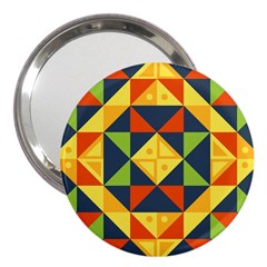 Background Geometric Color Plaid 3  Handbag Mirrors by Mariart