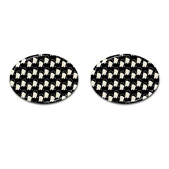 Beanie Boy Pattern Cufflinks (oval)