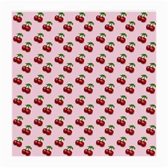 Retro Pink Cherries Medium Glasses Cloth by snowwhitegirl