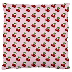 Retro Pink Cherries Standard Flano Cushion Case (one Side) by snowwhitegirl