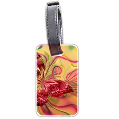 Arrangement Butterfly Pink Luggage Tag (two Sides) by HermanTelo