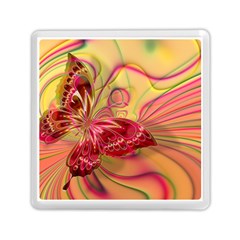 Arrangement Butterfly Pink Memory Card Reader (square) by HermanTelo