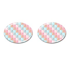 Background Pastel Cufflinks (oval)