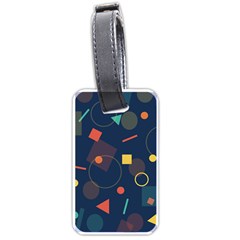 Background Geometric Luggage Tag (one Side) by HermanTelo