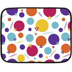 Background Polka Dot Fleece Blanket (mini) by HermanTelo