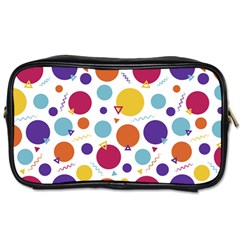 Background Polka Dot Toiletries Bag (two Sides) by HermanTelo