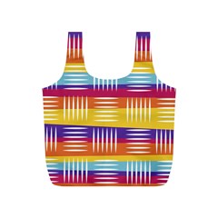 Background Line Rainbow Full Print Recycle Bag (s)