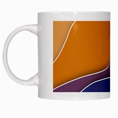 Autumn Waves White Mugs