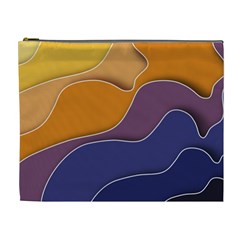 Autumn Waves Cosmetic Bag (xl) by HermanTelo
