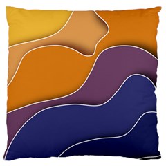 Autumn Waves Standard Flano Cushion Case (two Sides) by HermanTelo