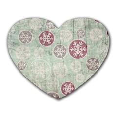 Background Christmas Vintage Old Heart Mousepads by HermanTelo