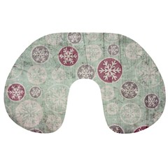 Background Christmas Vintage Old Travel Neck Pillow