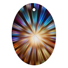 Background Spiral Abstract Oval Ornament (Two Sides)