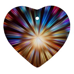 Background Spiral Abstract Heart Ornament (Two Sides)