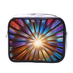 Background Spiral Abstract Mini Toiletries Bag (One Side)