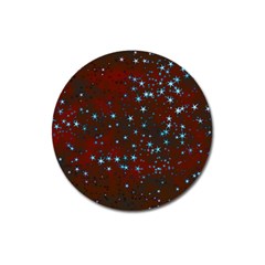 Background Star Christmas Magnet 3  (round) by HermanTelo