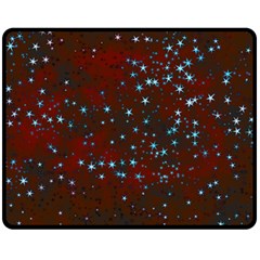 Background Star Christmas Double Sided Fleece Blanket (medium)  by HermanTelo