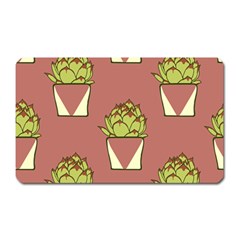 Cactus Pattern Background Texture Magnet (rectangular) by HermanTelo