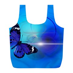 Butterfly Animal Insect Full Print Recycle Bag (l)