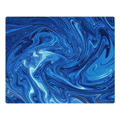 Blue Pattern Texture Art Double Sided Flano Blanket (large)  by HermanTelo