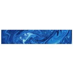 Blue Pattern Texture Art Small Flano Scarf