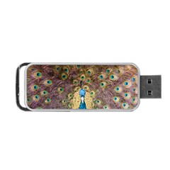 Bird Peacock Feather Portable Usb Flash (one Side) by HermanTelo